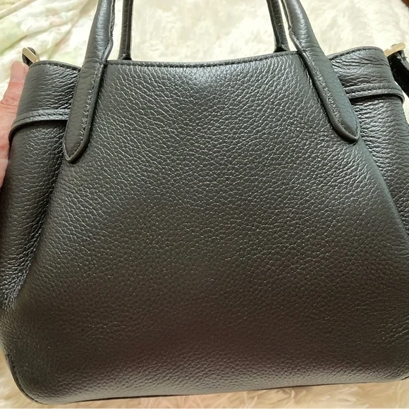 Kate Spade Dumpling Small Satchel Black Pebbled Leather - Picture 3 of 15